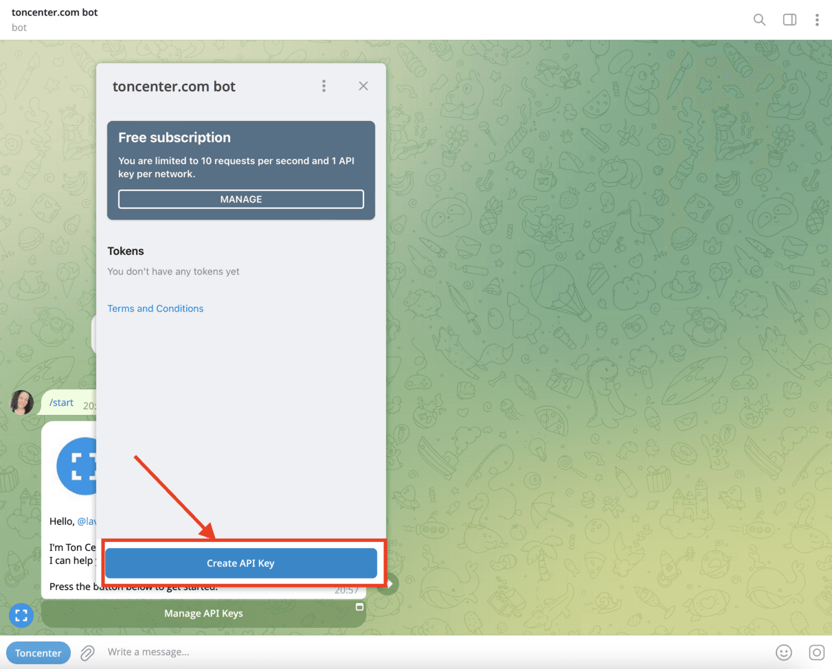Create API Key