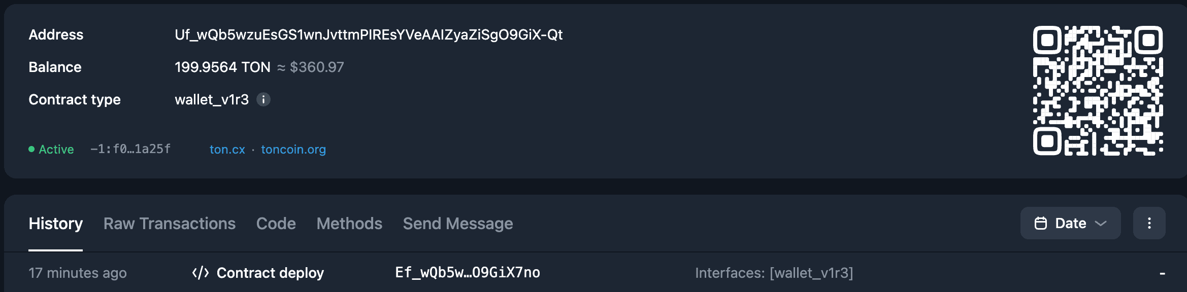 Validator wallet in explorer